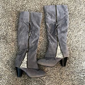 Grey Fashion Boots